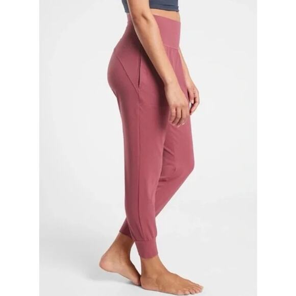 ATHLETA Salutation High Rise Jogger Victorian Berry Gym Yoga Active Women's S - Picture 5 of 13